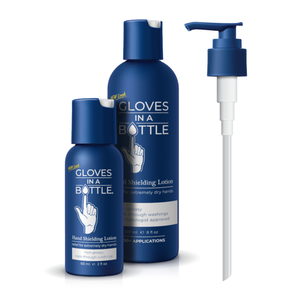 GLOVES IN A BOTTLE 8OZ & 2OZ WITH DISPENSER