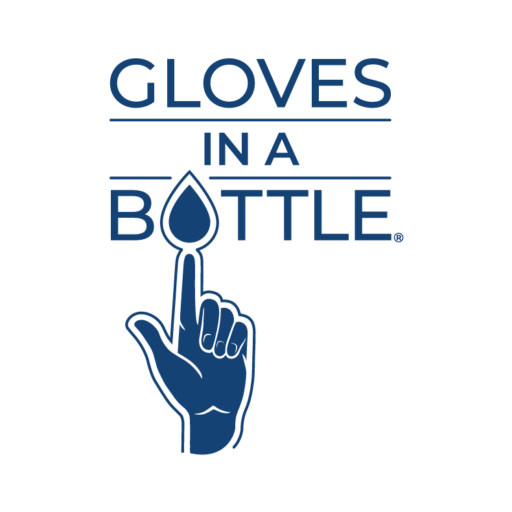 Gloves in a bottle logo